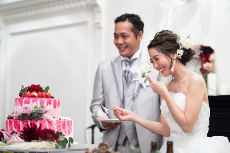結婚式レポート　ケーキ入刀